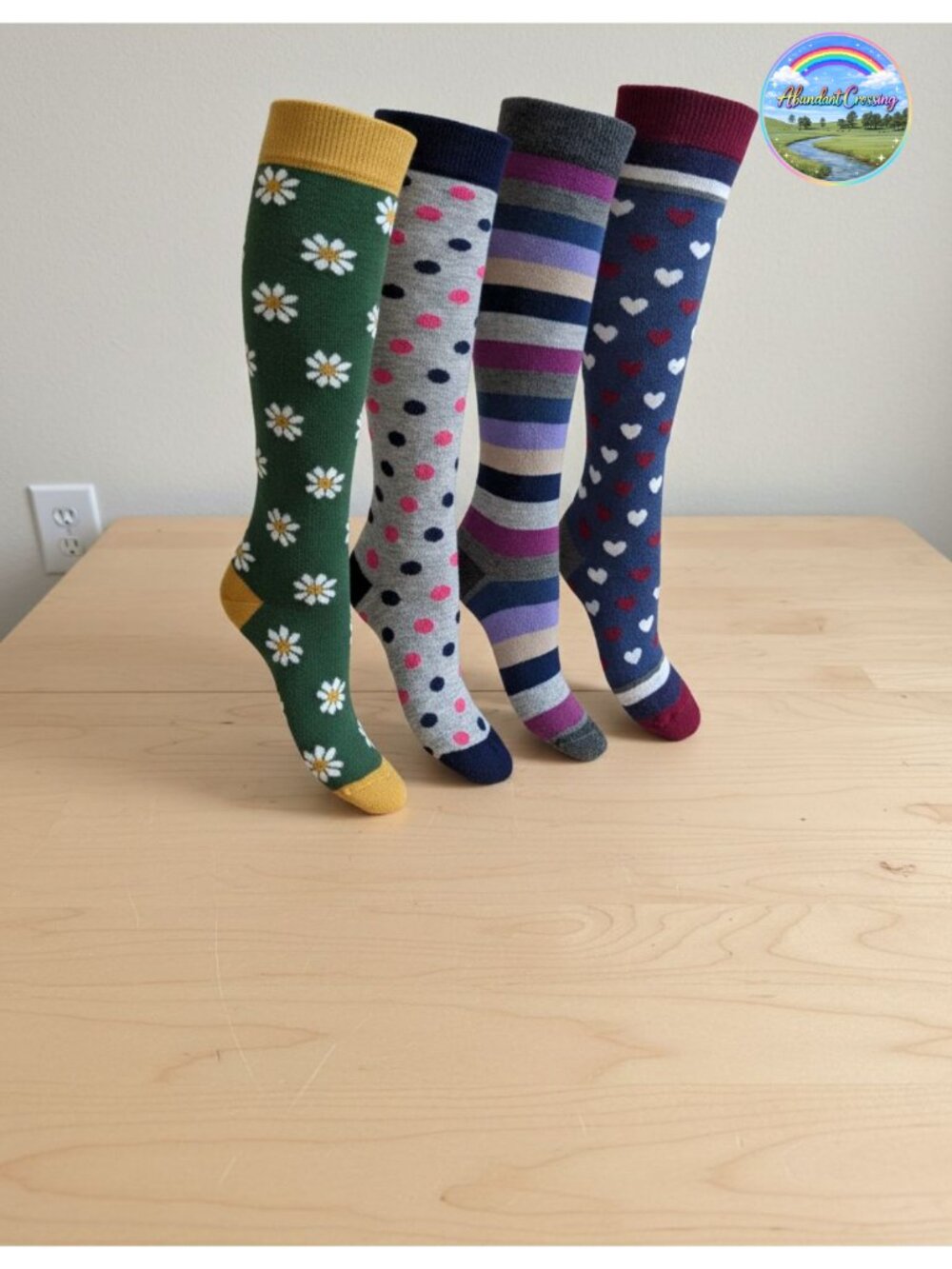 Cotton Knee High Socks for Women Made in Italy Breathable Dress Socks